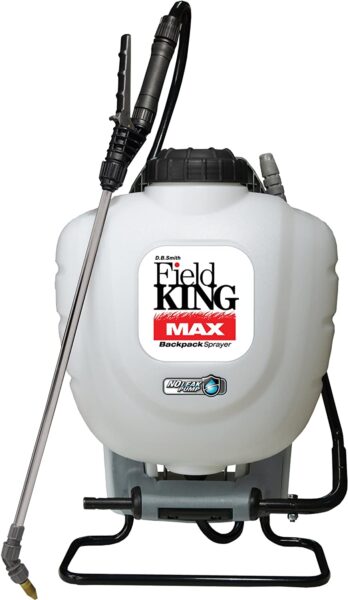 Max 190348 Backpack Sprayer for Professionals Applying Herbicides, White, 4 Gallon